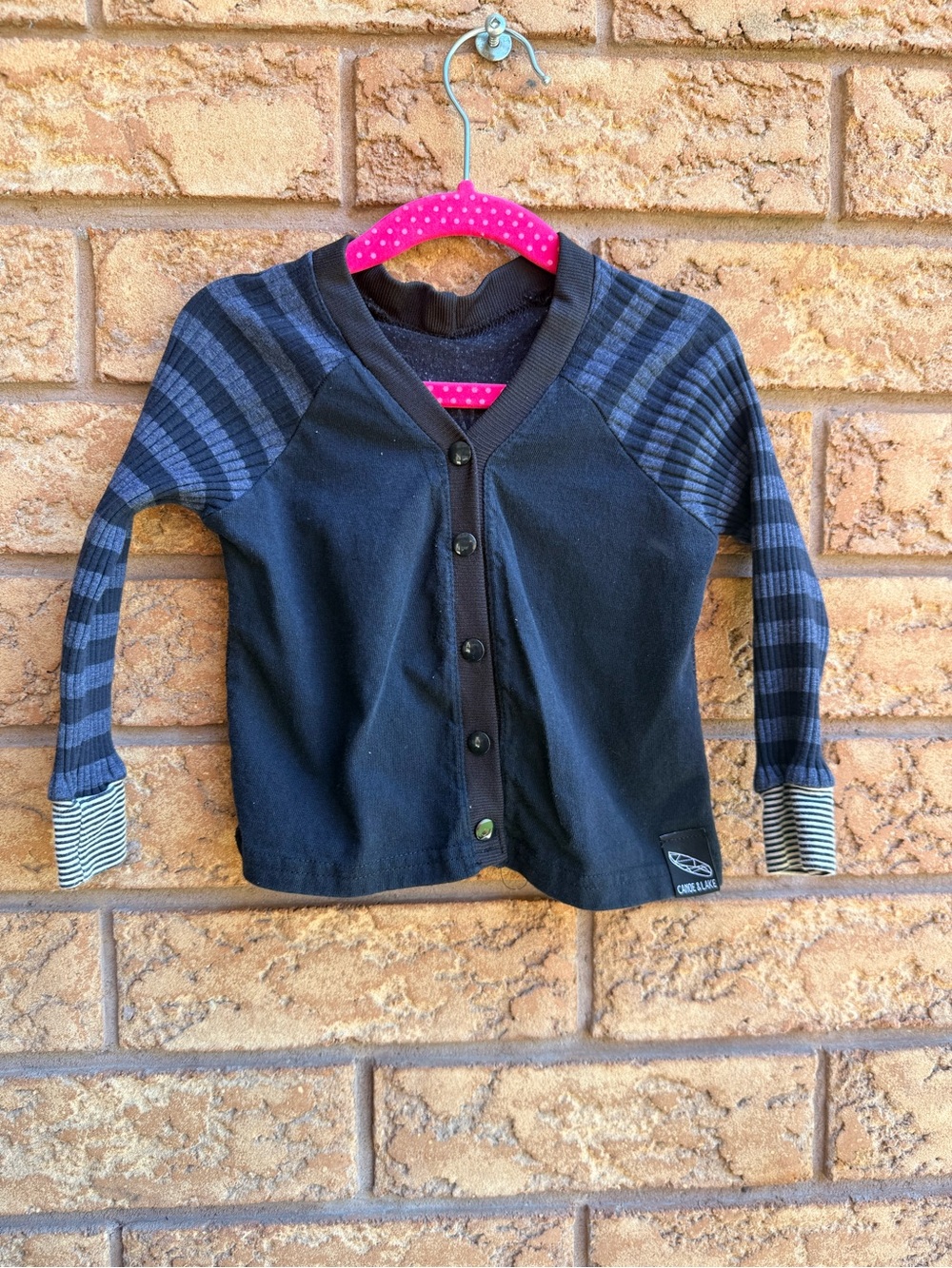 4/$25 • Canoe & Lake Striped Star Wars Button Down Cardigan